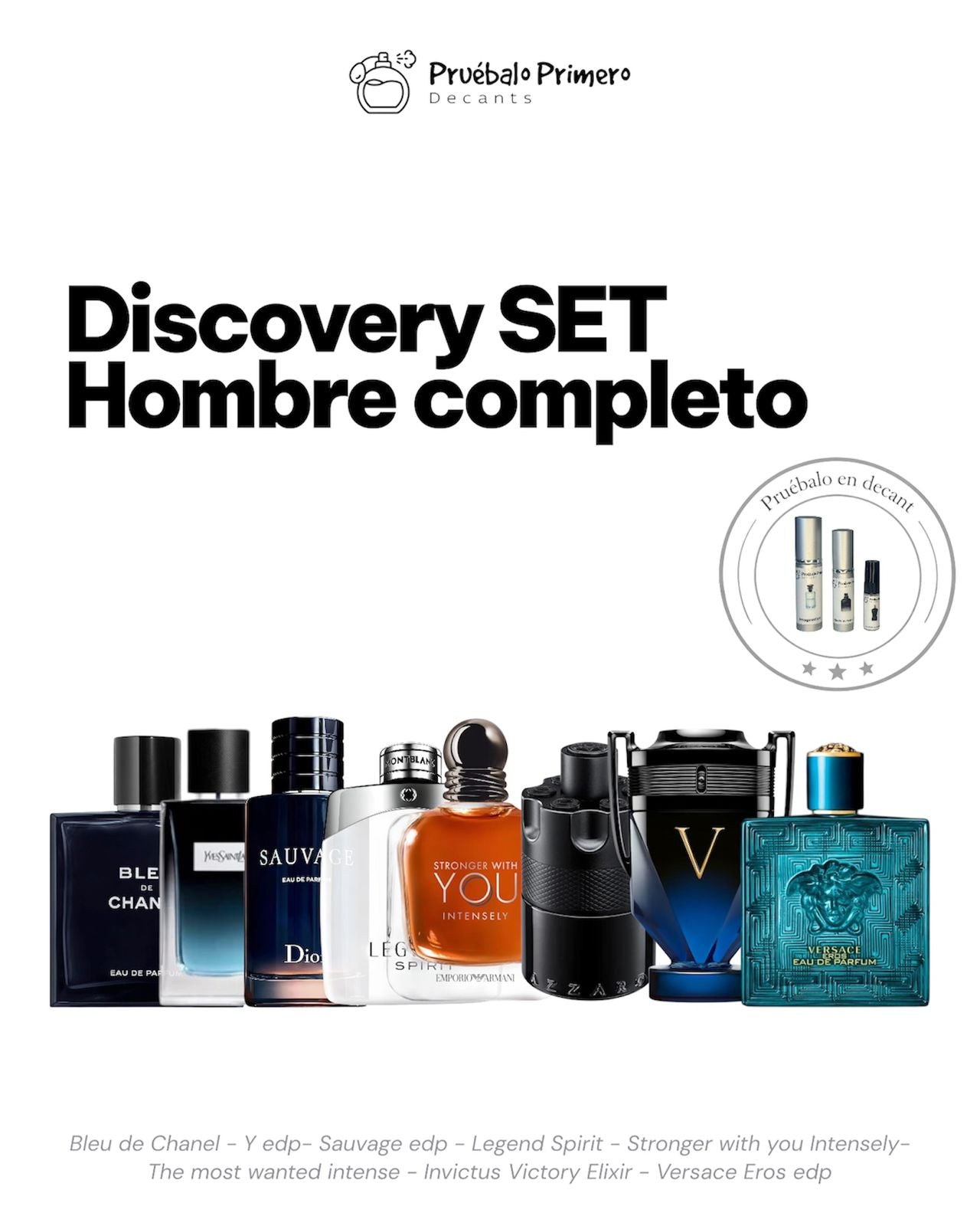 Discovery Set Hombre Completo – De Diario a Noche